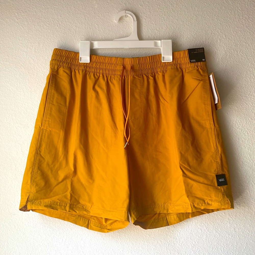 VANS Boardshorts Mustard Yellow Mens Medium